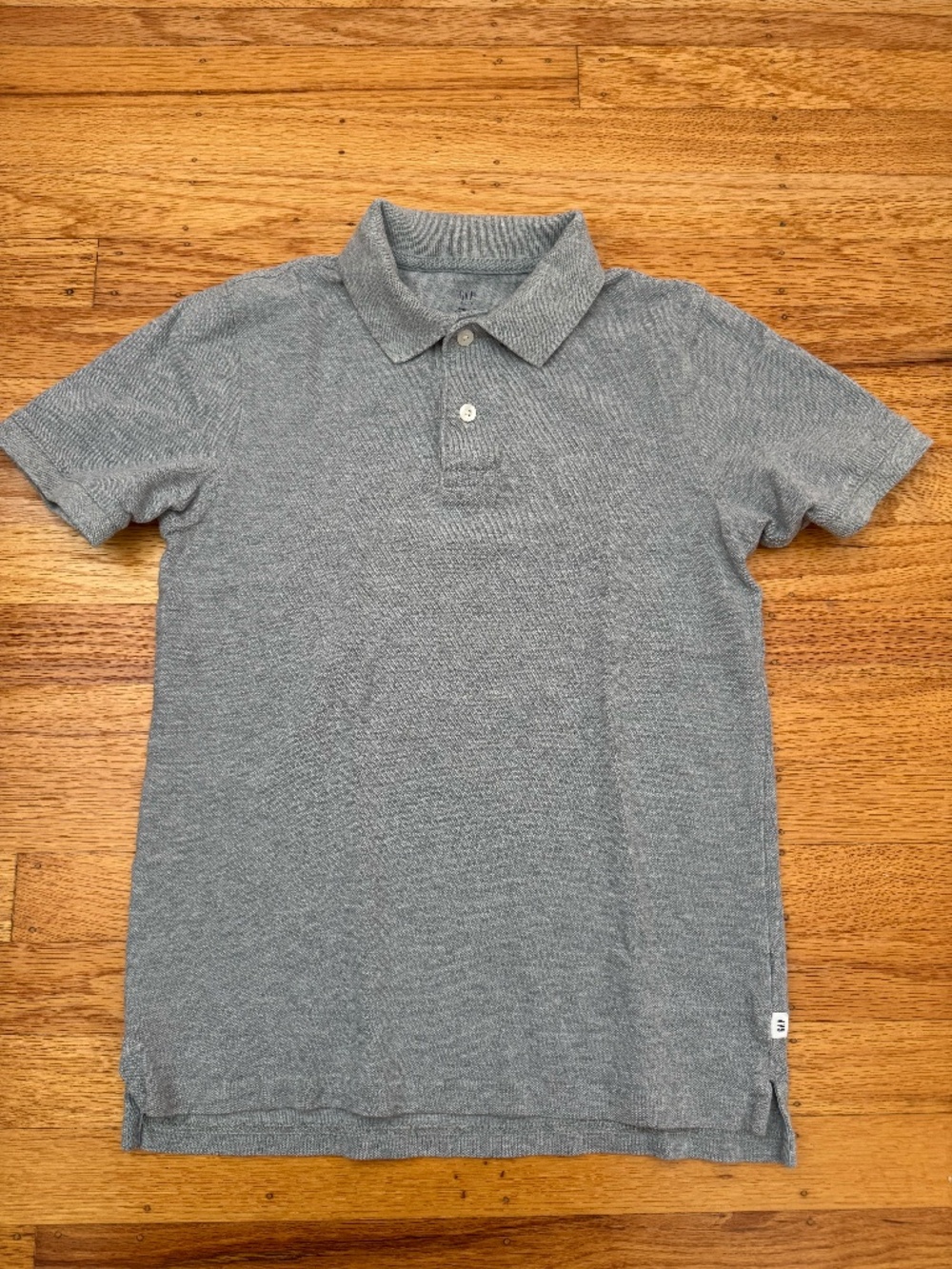 Gray Gap Kids Short Sleeve Polo Shirt